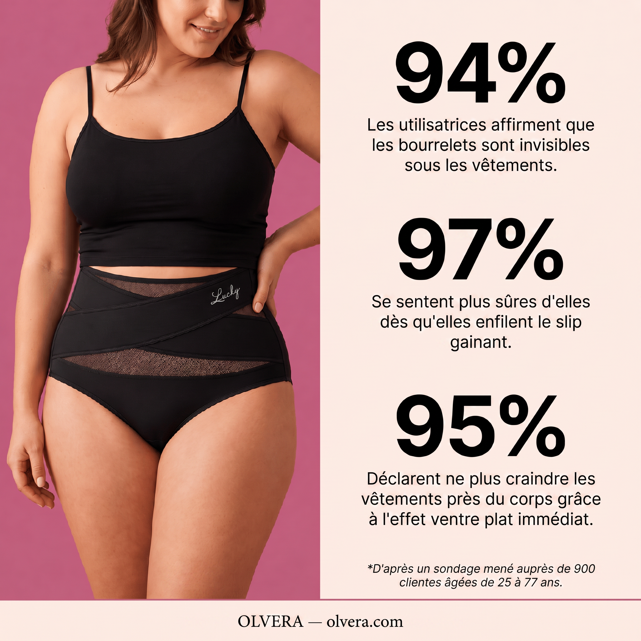 Slip Gainant Taille Haute — Contrôle du Ventre Sans Couture