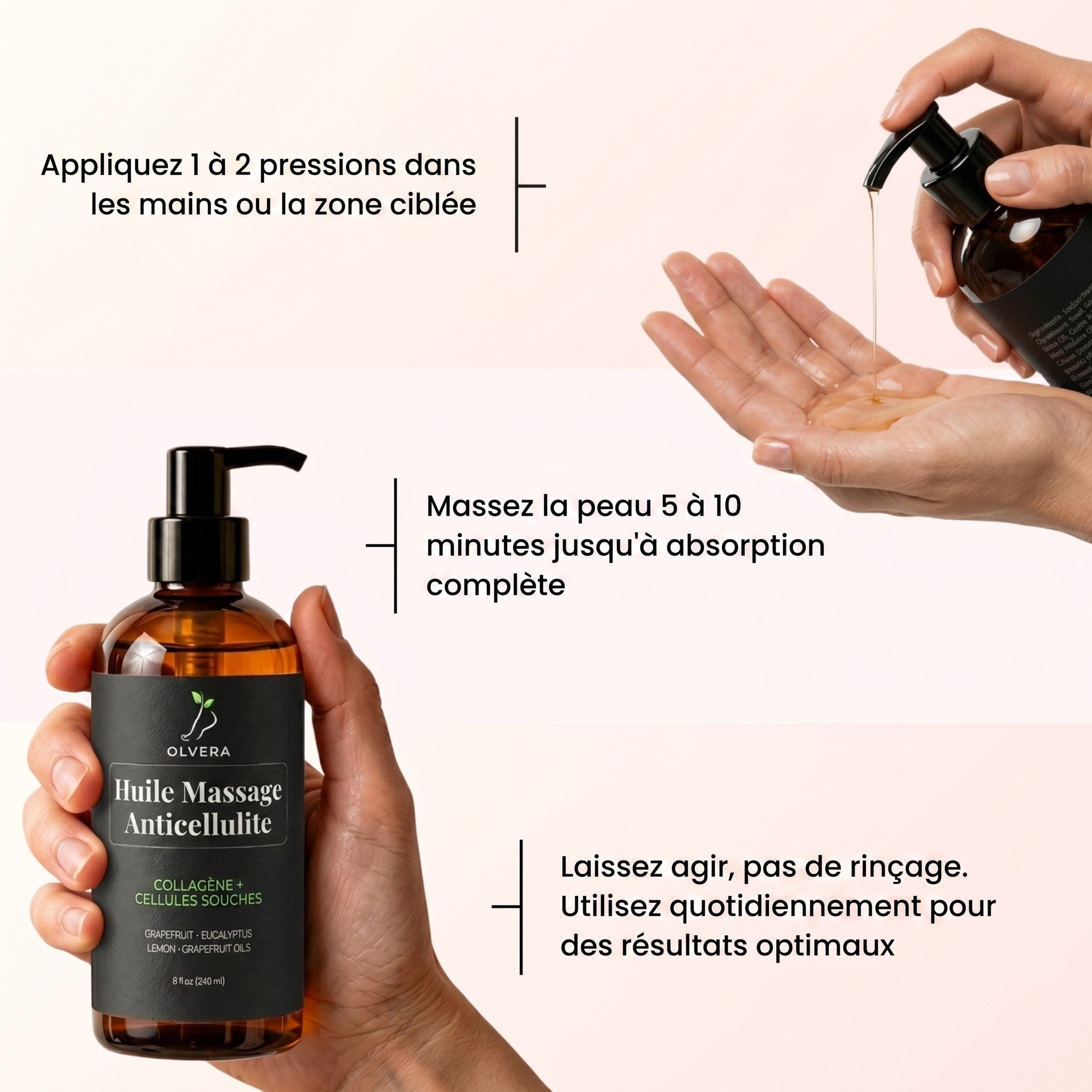 Huile de massage anti-cellulite Olvera