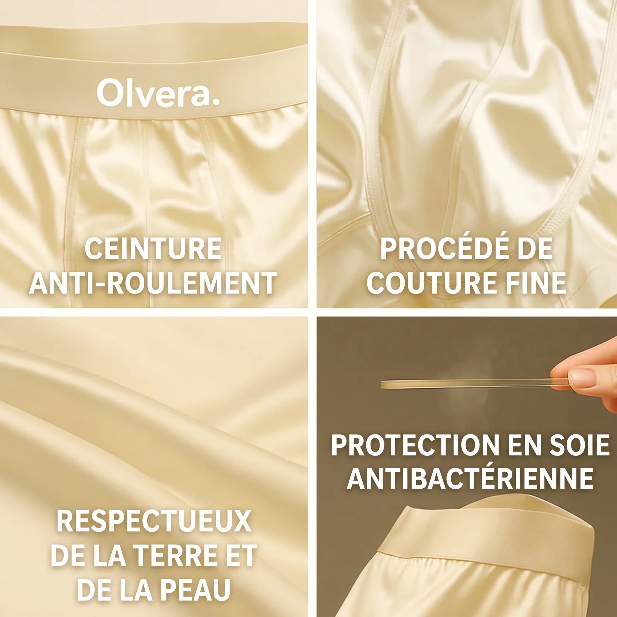 Boxers en soie Olvera | Confort haut de gamme, conçu durablement
